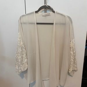 Embroidered beaded top